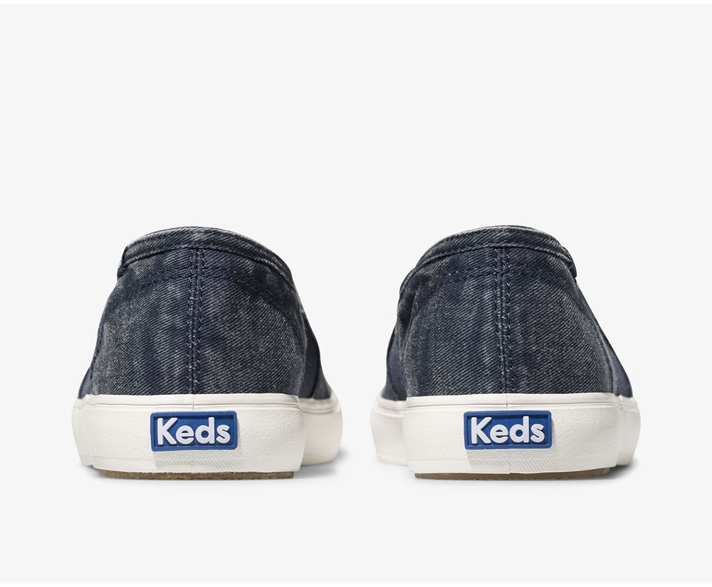 Keds Slip Ons Damen Navy - Clipper Washed Solids - BML-937850